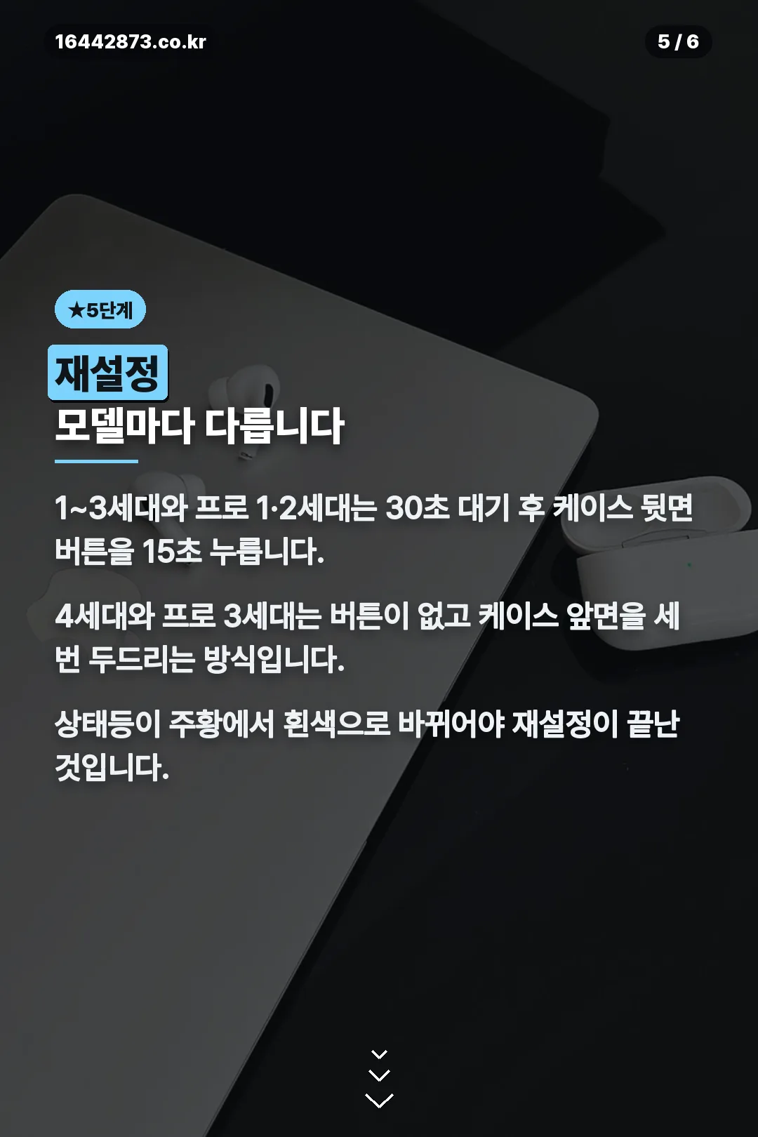 모델별 재설정