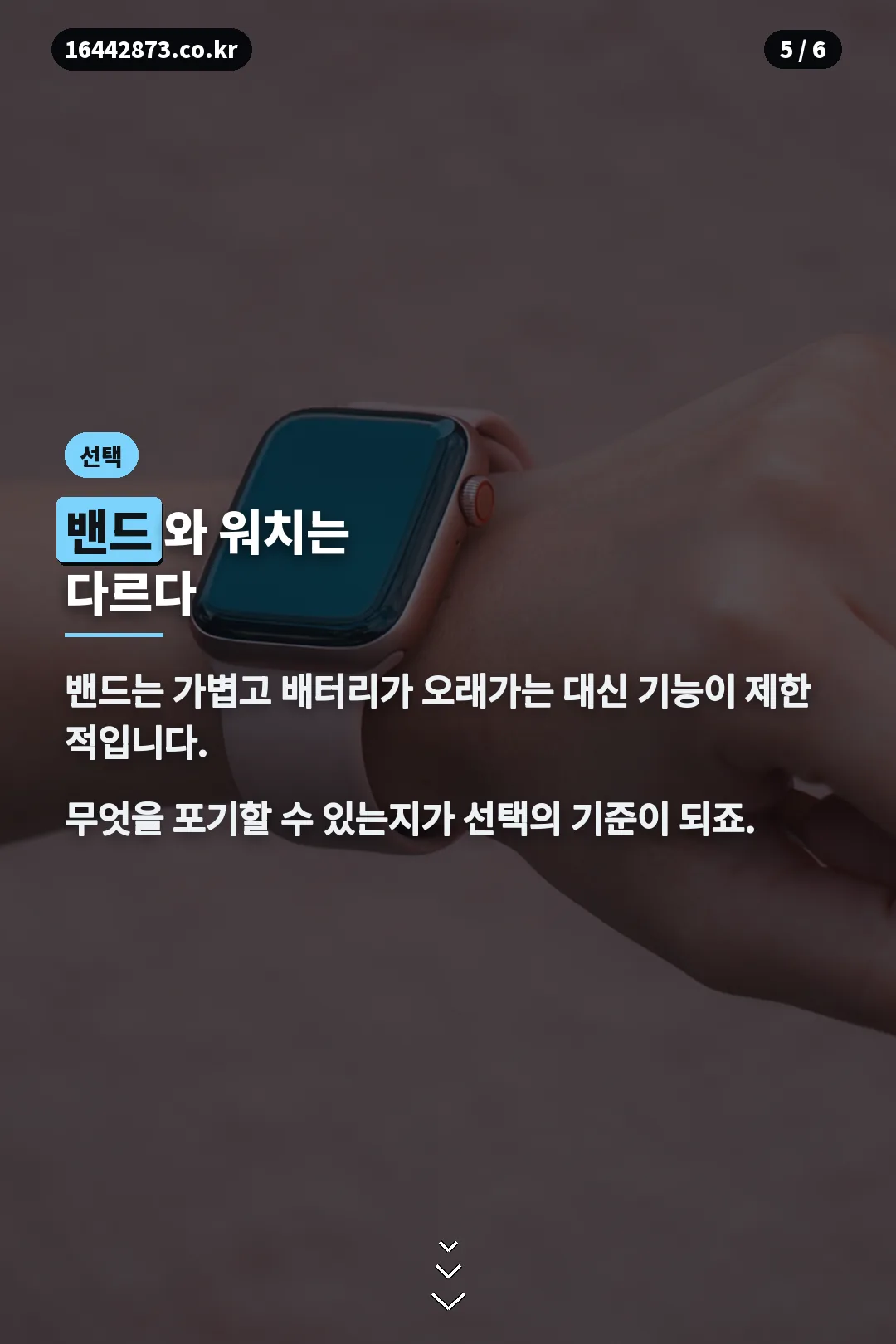밴드와 워치 차이