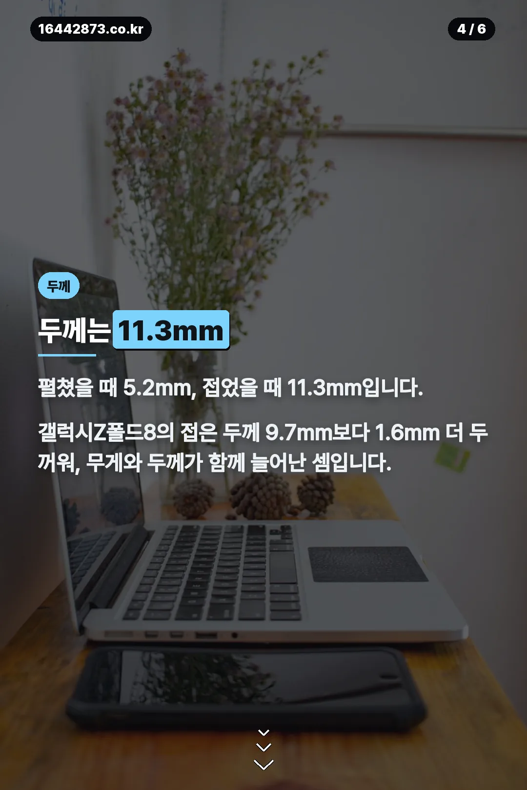 두께 11.3mm 설명