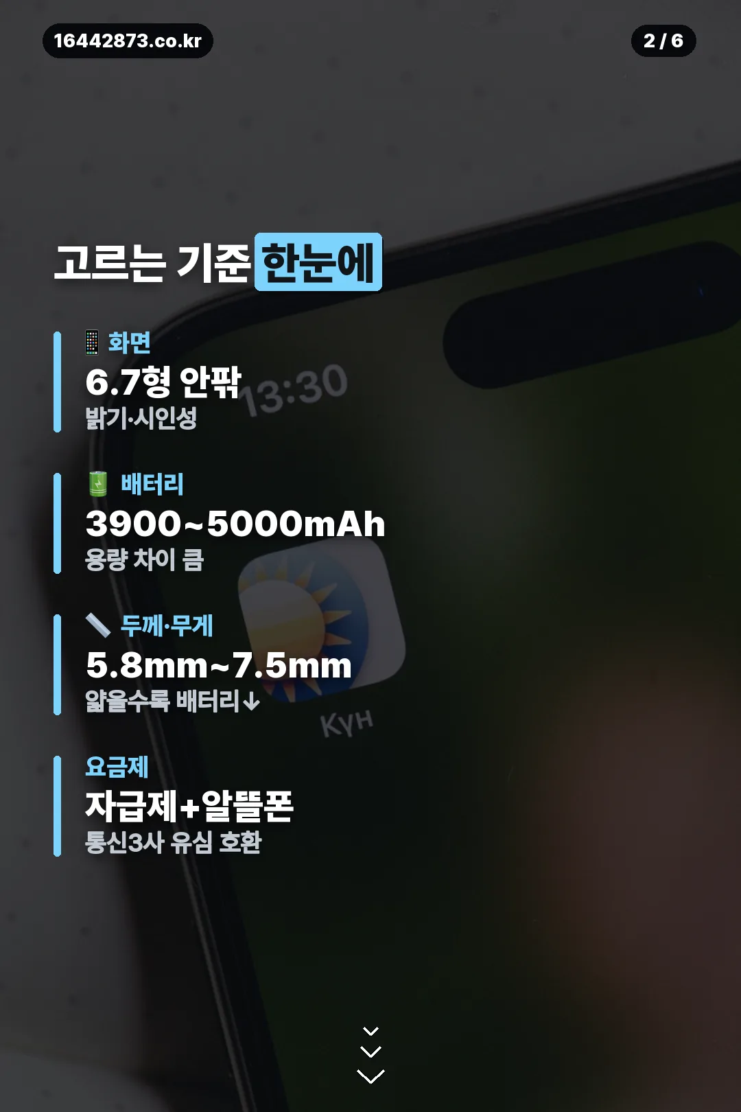 화면·배터리·두께 비교표