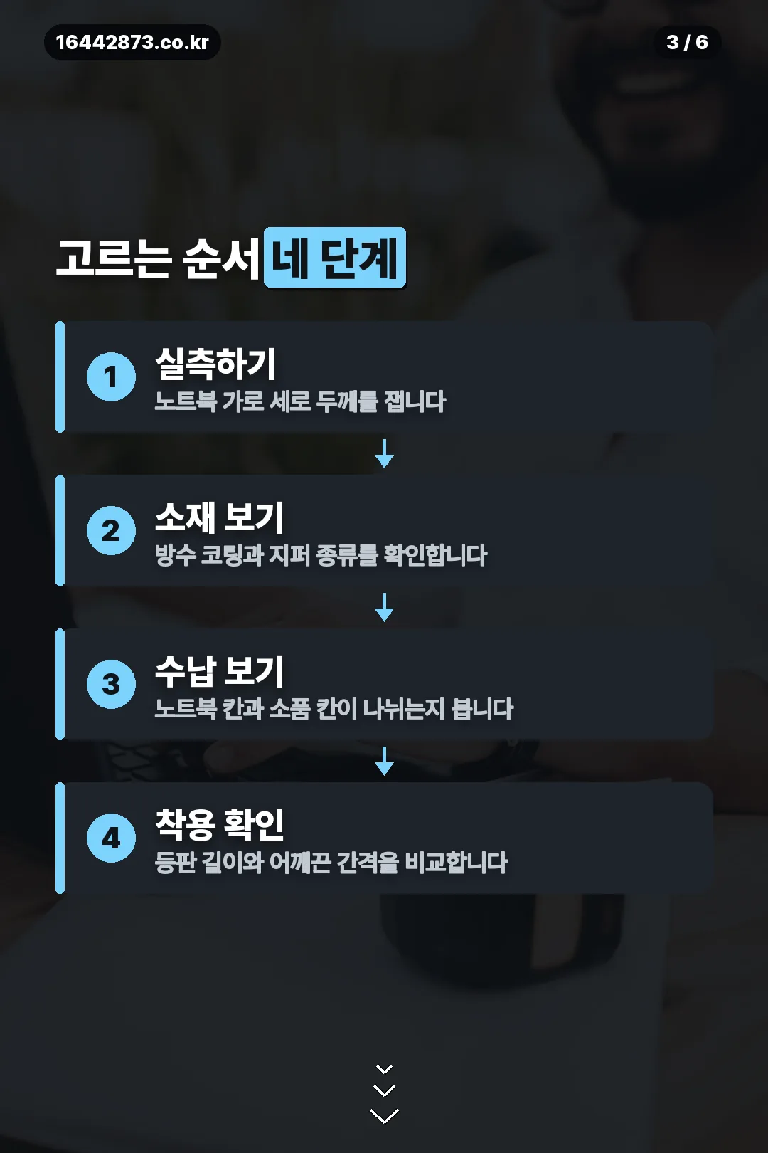 고르는 순서 네 단계